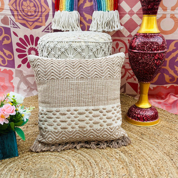 Cotton Cushion Cover (Zigzag) - Laxhofur