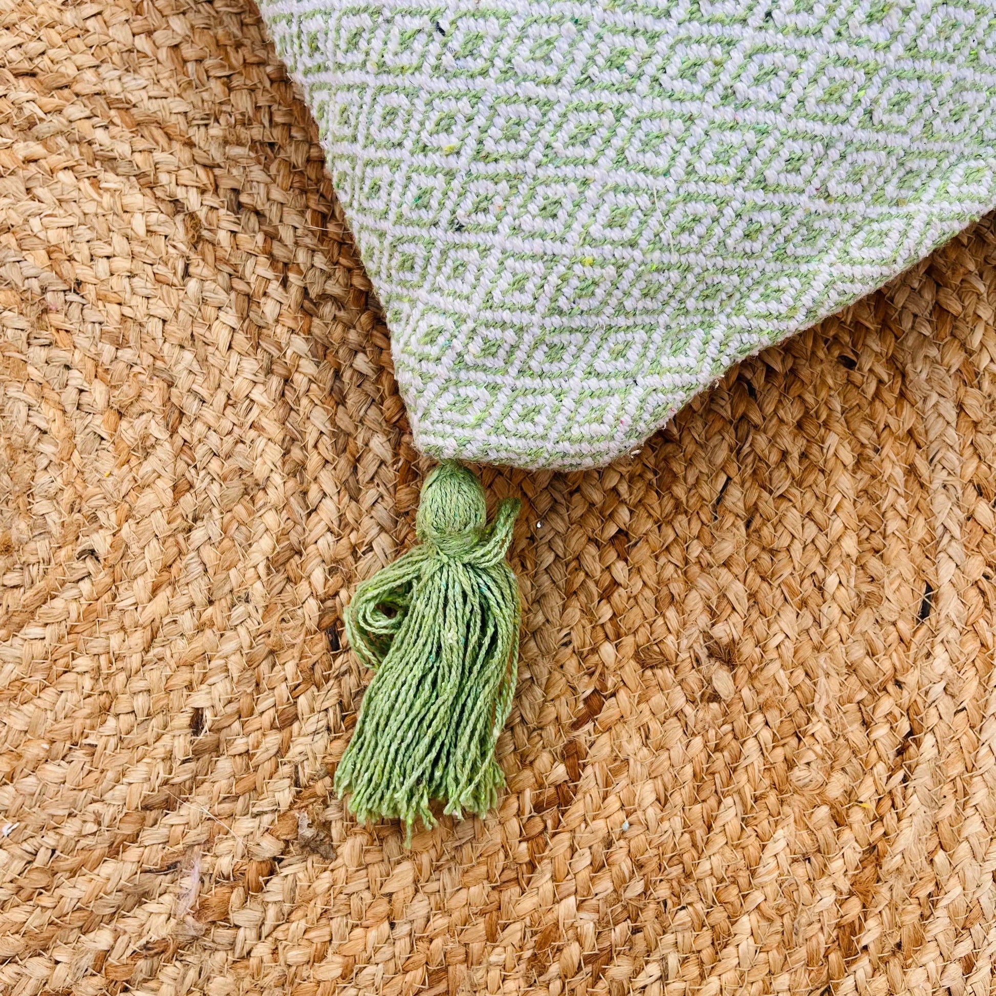 Green Cotton Cushion Cover for Home - Laxhofur