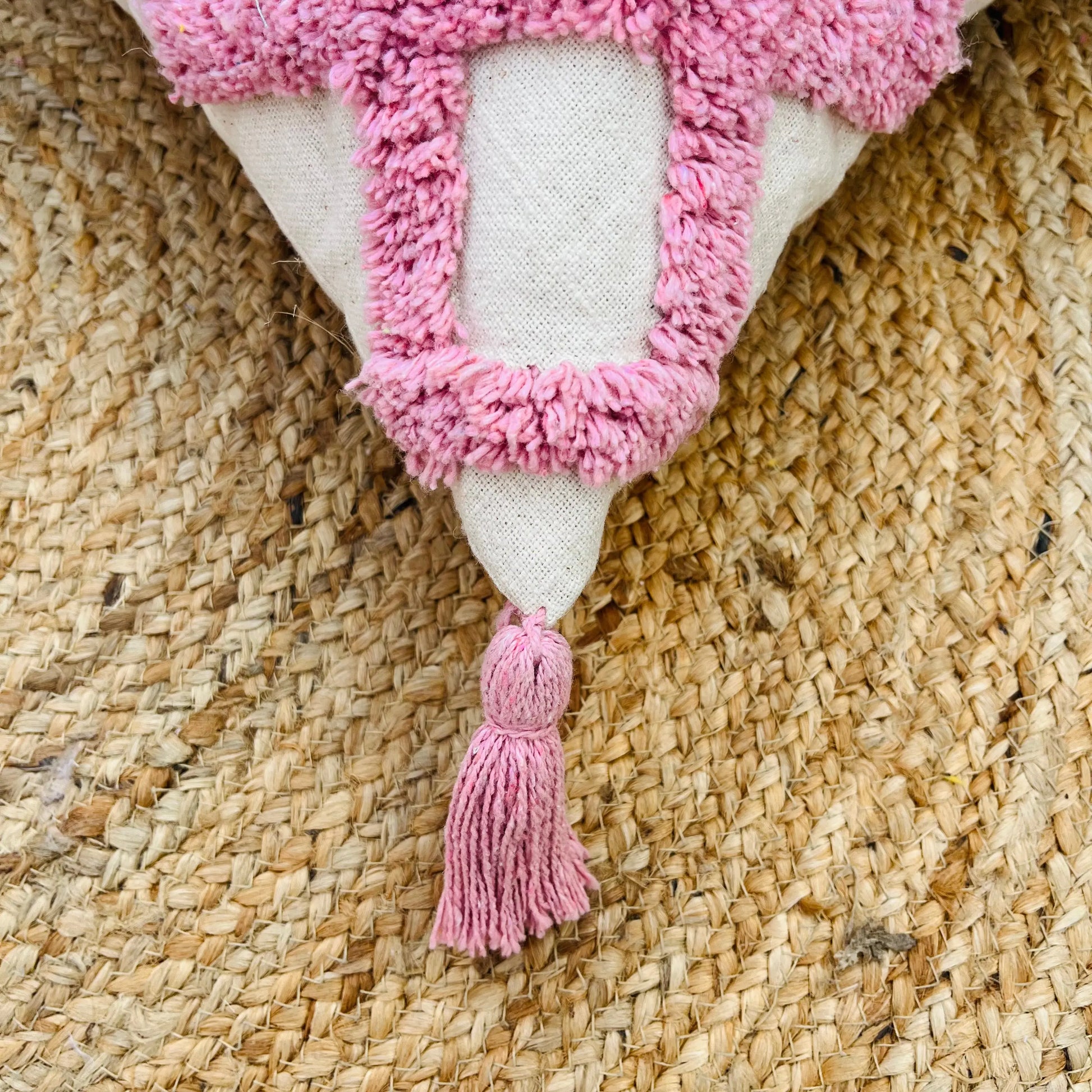 Pink Cushion Cover with Tassels - Laxhofur