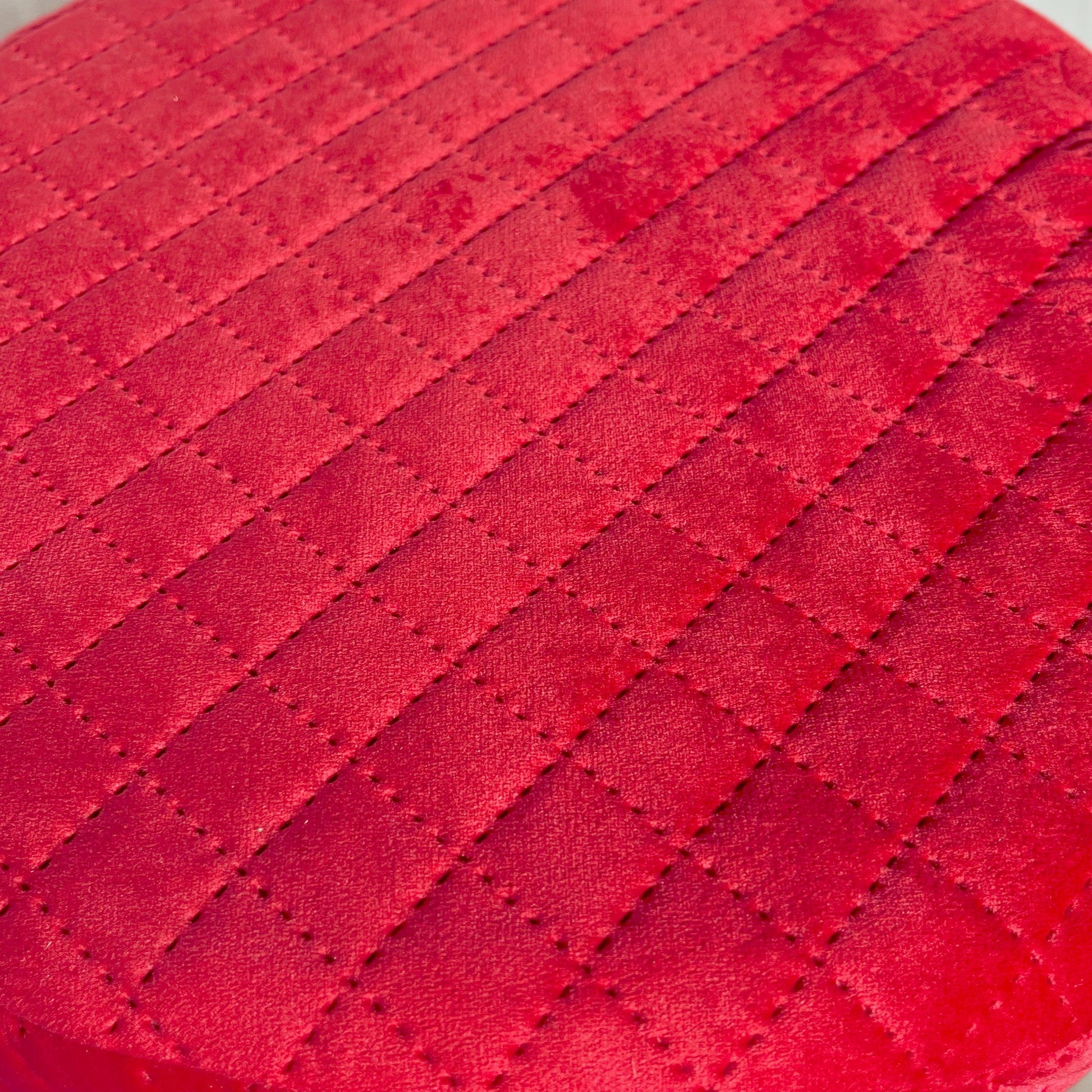 Round Velvet Ottoman (Pink)